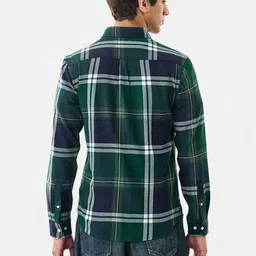 Snitch Men Slim Fit Tartan Checks Checked Casual Shirt image 5