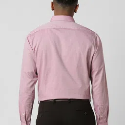 Van Heusen Men Spread Collar Micro Ditsy Printed Cotton Formal Shirt image 4