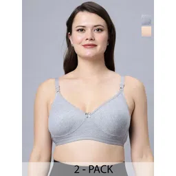 Eden Pack Of 2 Non Padded Non-Wired Full Coverage Bra-picture-26