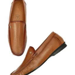HAUTTON Men textured Formal Slip-On Shoes image 3