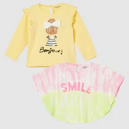 Juniors by Lifestyle Girls Pack of 2 Printed T-shirts-picture-54