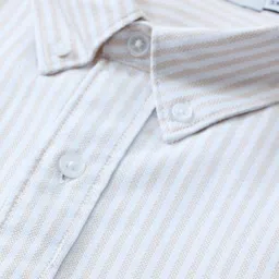 Snitch Men Vertical Striped Button-Down Collar Pure Cotton Casual Shirt image 5