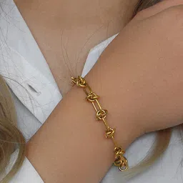 Jewels Galaxy Gold-Plated Charm Bracelet-image-37