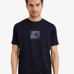 RARE RABBIT Men Brand Logo Printed Pockets T-shirt-picture-40