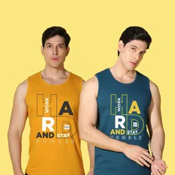 WOOSTRO Men Typography 2 Printed Raw Edge Slim Fit T-shirt image 4