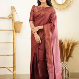 AMRUTKALA SAREES Zari Banarasi Saree image 2