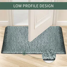 RUBOXA 2-Pcs Grey Microfiber Ultra Absorbent Doormat image 3
