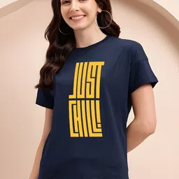 SZN Women Typography Printed T-shirt image 1