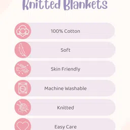 haus & kinder Pink & White Floral AC Room 500 GSM Single Bed Blanket image 5