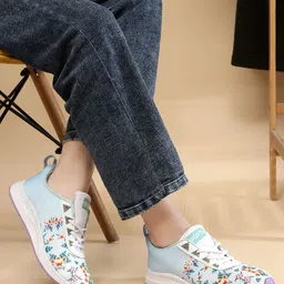 glitchez Women Mesh Walking Lace-Ups Non-Marking Shoes image 4