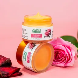 ARISH BIO-NATURAL Anti-Aging Cream | Herbal Formula for Wrinkle Reduction, Skin Firming & Youthful Glow | Suitable for All Skin Types image 2