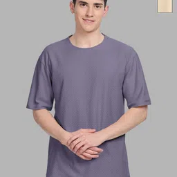 BULLMER Men Pack of 2 Self Design Round Neck Oversized T-shirts-image-36