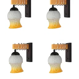 SOMIL Yellow Glass Cylinder Printed Wall Lamps-picture-37