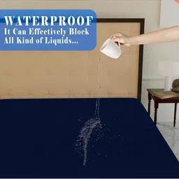 AGS ACTIVE Blue Terry Breathable Mattress Protector image 2