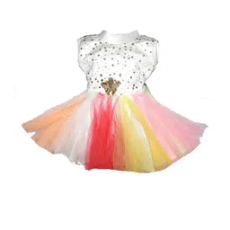 Samjho Fashion Girls Embellished Halter Neck Georgette Fit & Flare Dress-image-56