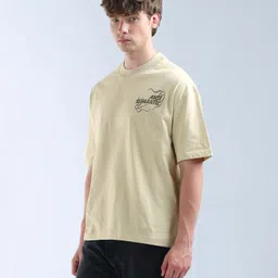 Flying Machine Graphic Printed Oversized Fit T-Shirt image 2