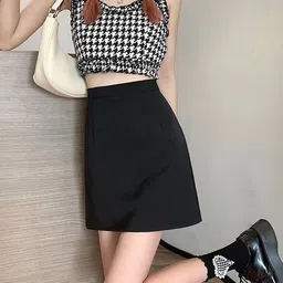 StyleCast x Revolte Women Solid A-Line Mini Skirt-picture-15