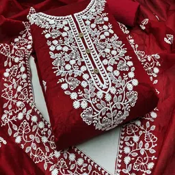 Suha Embroidered Unstitched Dress Material-picture-20