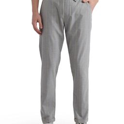 RARE RABBIT Men Striped Comfort Fit Mid-Rise Cotton Trousers-picture-25