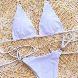RECENT FASHION Halter Neck Swim Bikini Set image 2