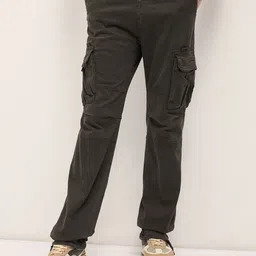THE BEAR HOUSE Men's Cotton Solid Regular Fit Cargo-picture-10