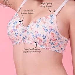 SHYAM SONS FLAIR Floral Bra Full Coverage Lightly Padded image 2