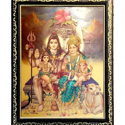 ADA Handicraft Black & Gold-Toned Self Design Wooden Wall Photo Frame image 2