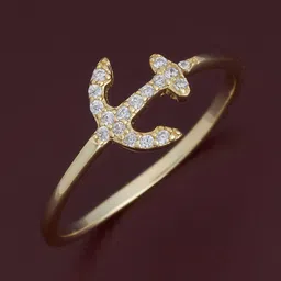 Kushal's Fashion Jewellery 92.5 Pure Silver Gold-Plated Zircon Party Finger Ring-picture-31