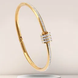 RKB Sales Women Cubic Zirconia Antique Gold-Plated Cuff Bracelet-picture-24