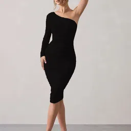TRAQUILA One Shoulder Bodycon Dress image 4
