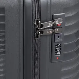 Teakwood Leathers STRIPES Textured Hard Sided Cabin Size Trolley Bag 38 L image 5