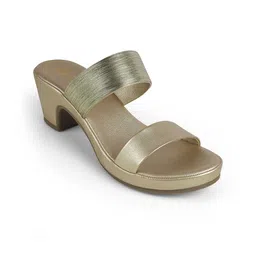 Tresmode Glo Gold Women Block Heel Sandals-picture-37