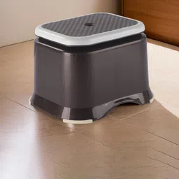 Kuber Industries Brown 2 Pieces Anti-Slip Bathroom Stools image 3