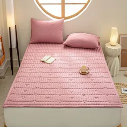 JC HOME Pink & White Floral 160 TC Queen Bedsheet Set 1.50 m x 2 m-picture-37