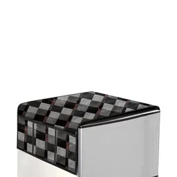 The Furnishing Tree Brown Printed Refrigerator Cover image 2