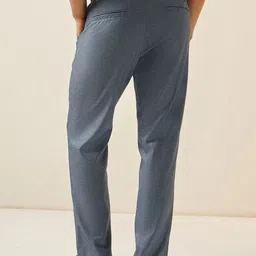 THE BEAR HOUSE Men's Solid Regular Fit Formal Trouser image 2