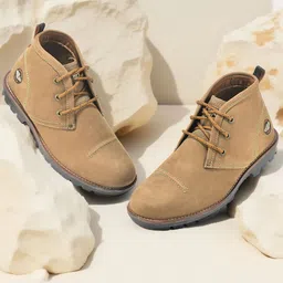 Woodland Men Leather Regular Boots-image-42