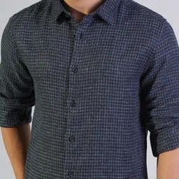 SHOWOFFFF Men Comfort Micro Checks Checked Casual Shirt image 5