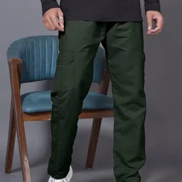 WINSUNITY Men Relaxed Regular Fit Mid-Rise Trousers-picture-35