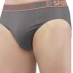 Sporto by Macho Pack Of 3 Cotton Mid-Rise Basic Briefs image 5