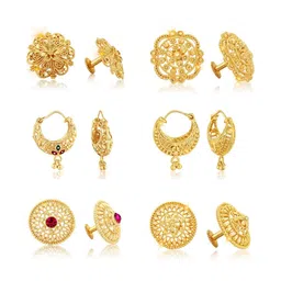 VIVASTRI Women Gold-Plated Alloy Earrings-image-81