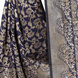 jayant creation Blue Silk Blend Kanjeevaram Sarees image 5