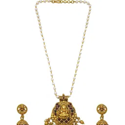 GRIIHAM Gold-Plated  CZ Stone Studded Jewellery Set image 2