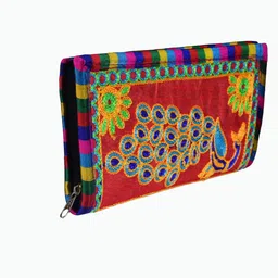 sunesh creation Casual, Party Orange, Orange Clutch image 4