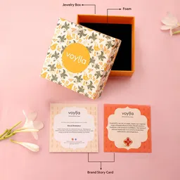 Voylla Gota Patti Jamuni Phoolra Earrings image 5