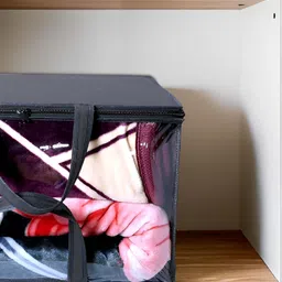 stylista StylistaSet of 3 Black & White Waterproof Zippered Storage Bag Organizer image 2