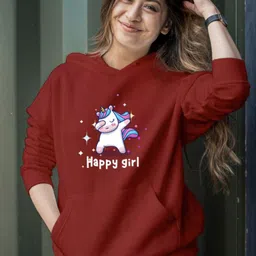 KASHIAN Women Printed Hooded Sweatshirt-image-70