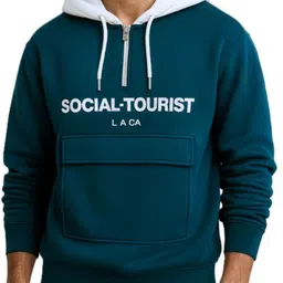 Try This Men Typography Printed Hooded Pullover Sweatshirt-picture-13