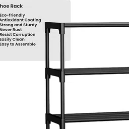 youcopia PVC 4 Shelf Book Organizer/Shoe/Chappal/Book/Clothes Rack Plastic Open Book Shelf image 5