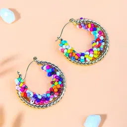 KPOP Gold-Plated Contemporary Hoop Earrings-picture-27